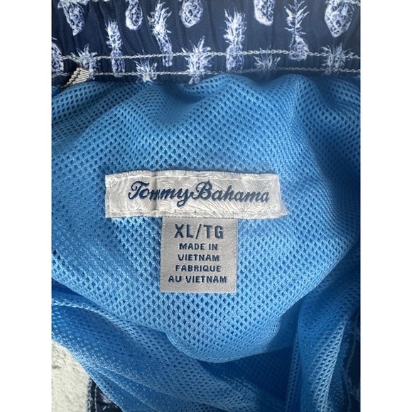 Tommy Bahama Mens XL Blue Palm Tree Ombre Swim Trunks 221-ST924734 - Picture 6 of 10